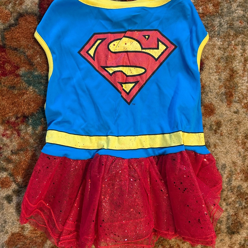 Super-dog Costume - Blue and Red XL